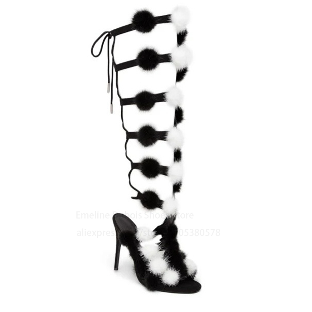 Black Suede Knee High Heels Sa - Crossfit Event avis et prix