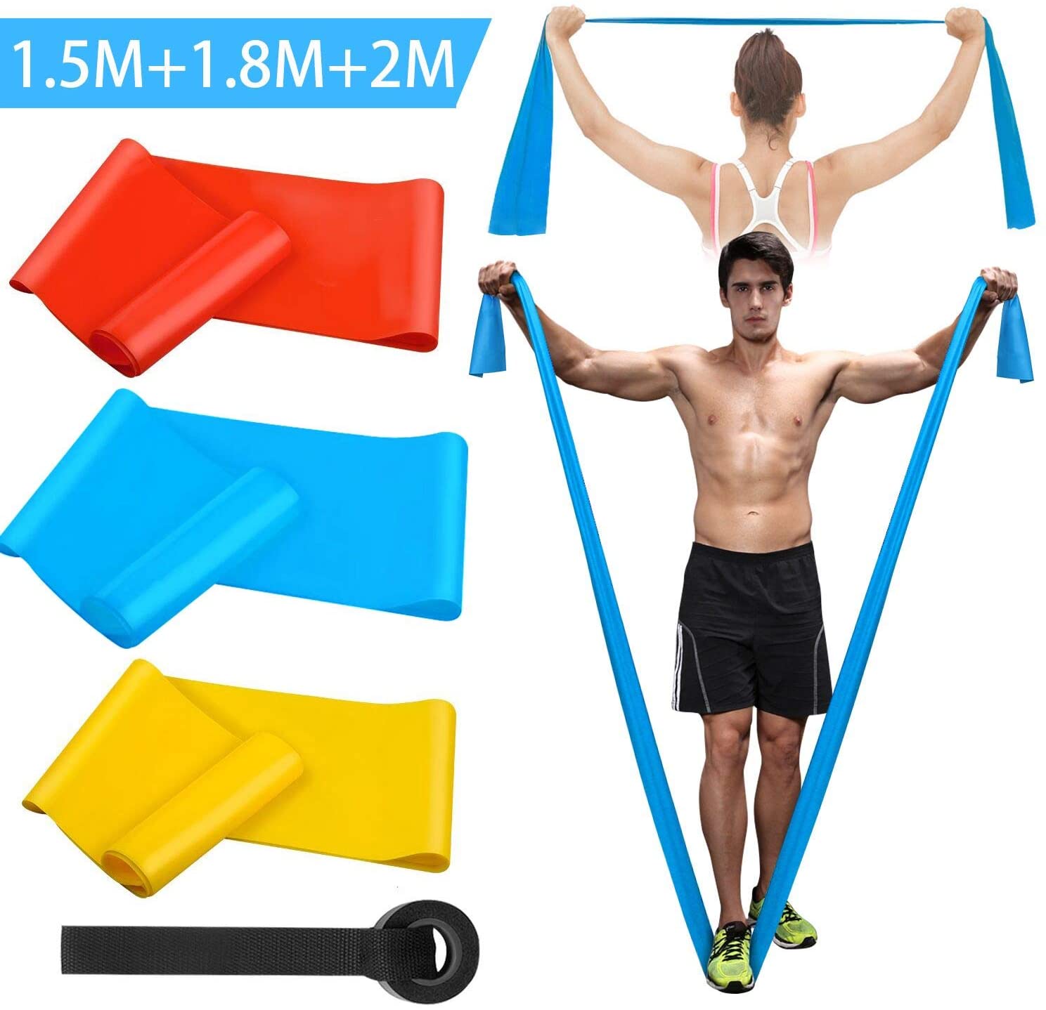 Elastic Fitness Bands 3Pcs Res - Crossfit Workout Gear avis et prix