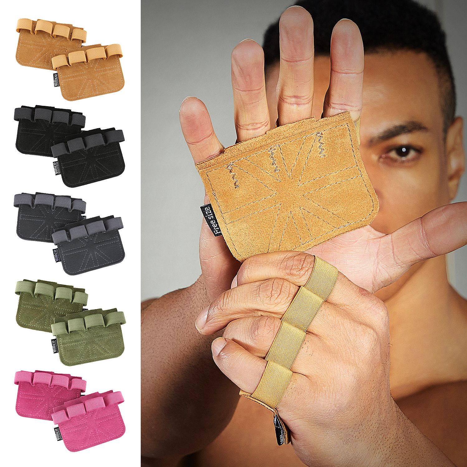 1 Pair Cowhide Gym Gloves Grip - Crossfit Workout Gear avis et prix