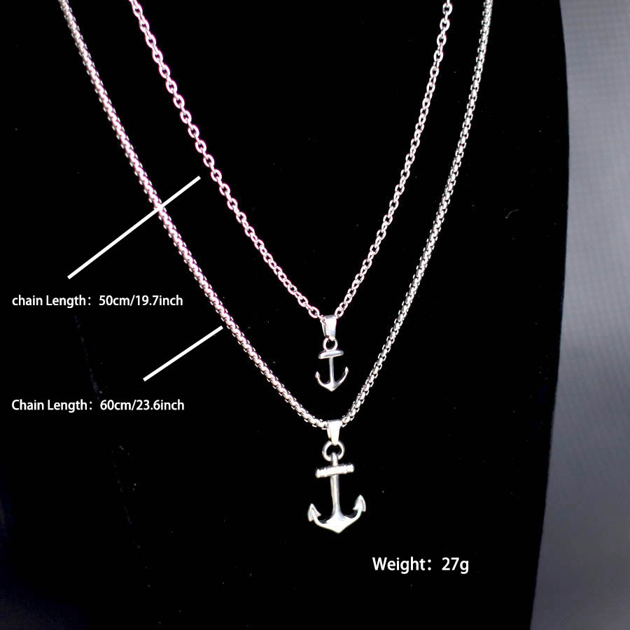 Hiphop Anchor Necklace For Men - Battle Rope Anchor avis et prix