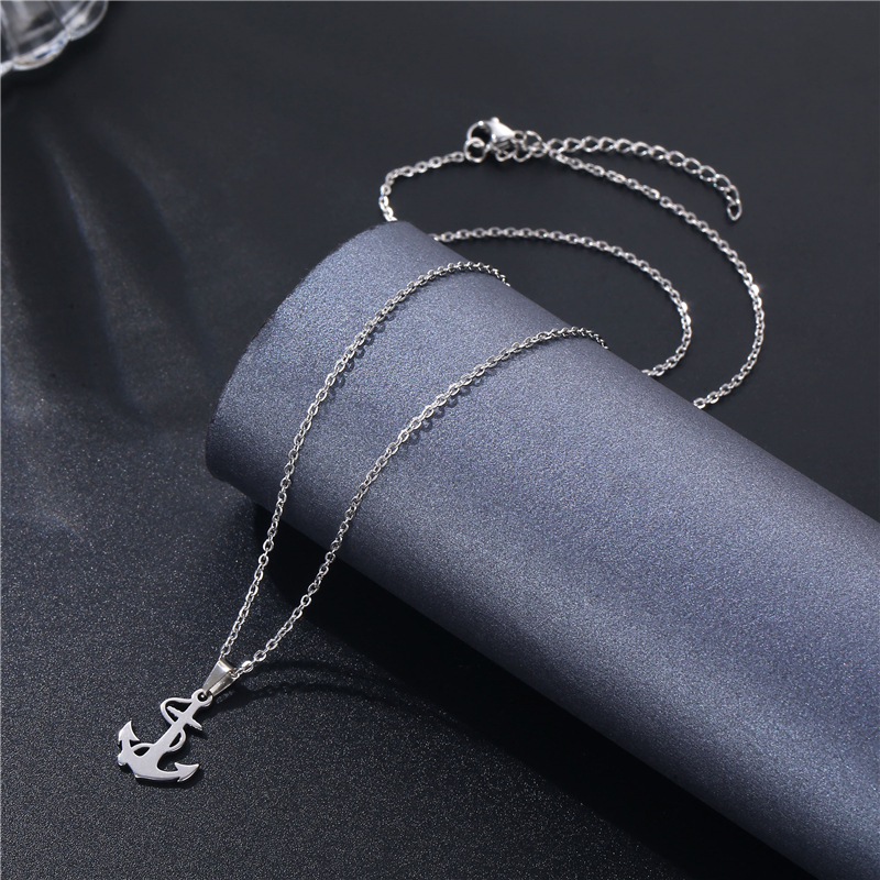Silver Anchor Pendant Necklace - Battle Rope Anchor avis et prix