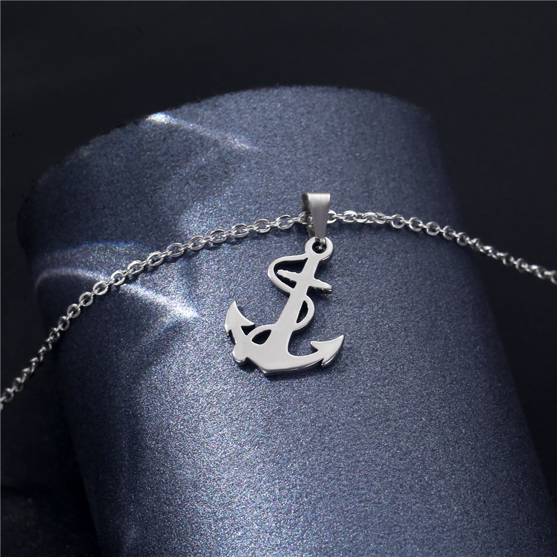 Silver Anchor Pendant Necklace - Battle Rope Anchor avis et prix