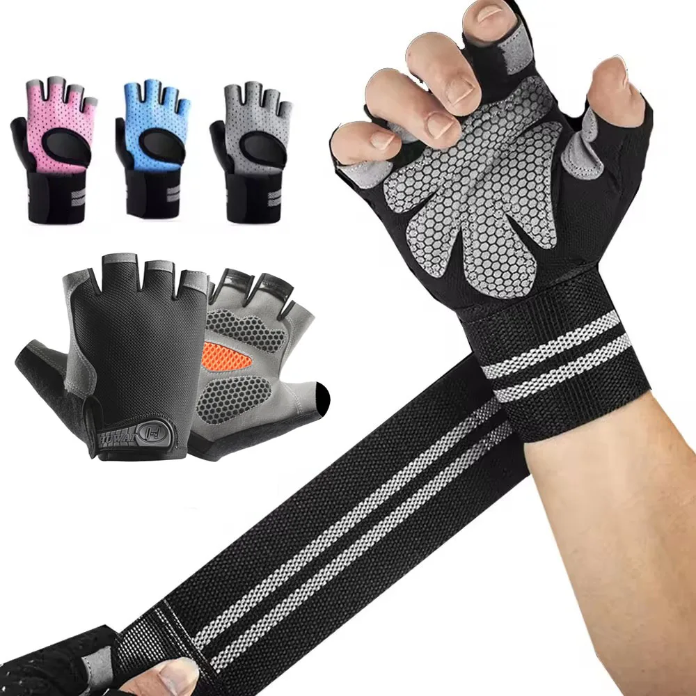 1Pair Half Finger Gym Fitness  - Crossfit Workout Gear avis et prix