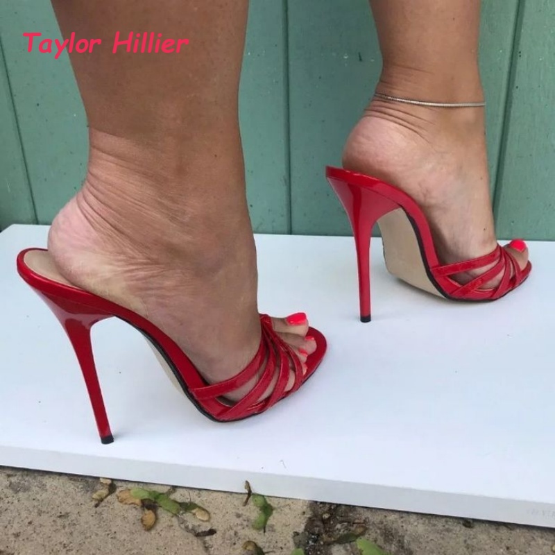 Patent Leather Open Toe Stilet - Crossfit Event avis et prix