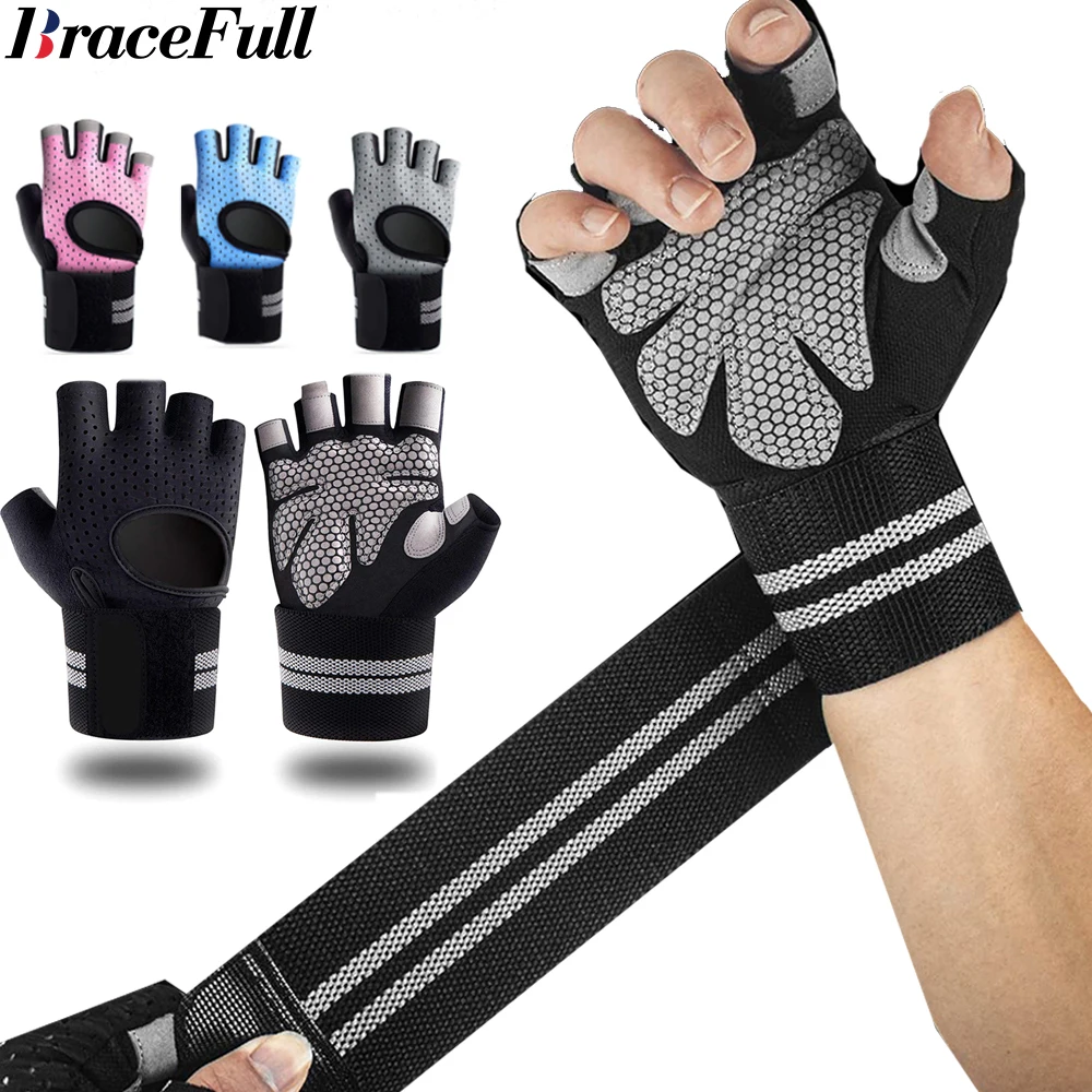 1Pair Half Finger Gym Fitness  - Crossfit Workout Gear avis et prix