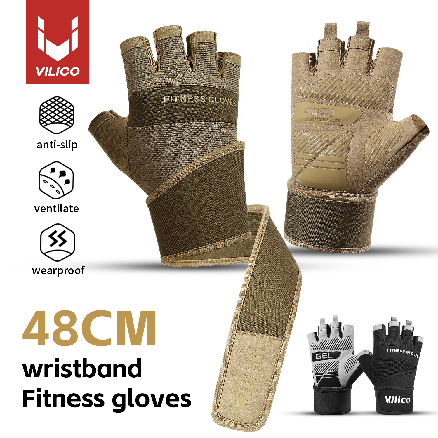 Cycling Gloves Half Finger Gym - Crossfit Workout Gear avis et prix