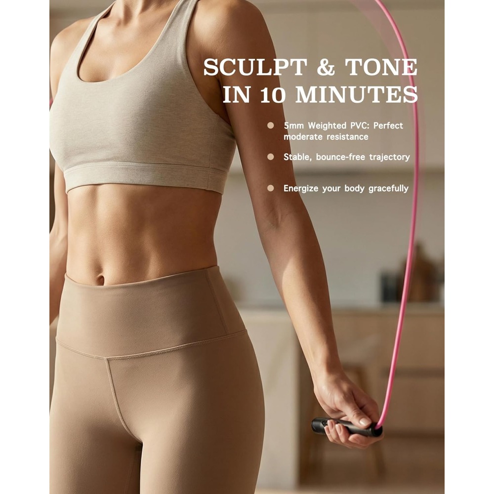 Women's Silent Jump Rope for F - Skipping Rope Pvc avis et prix