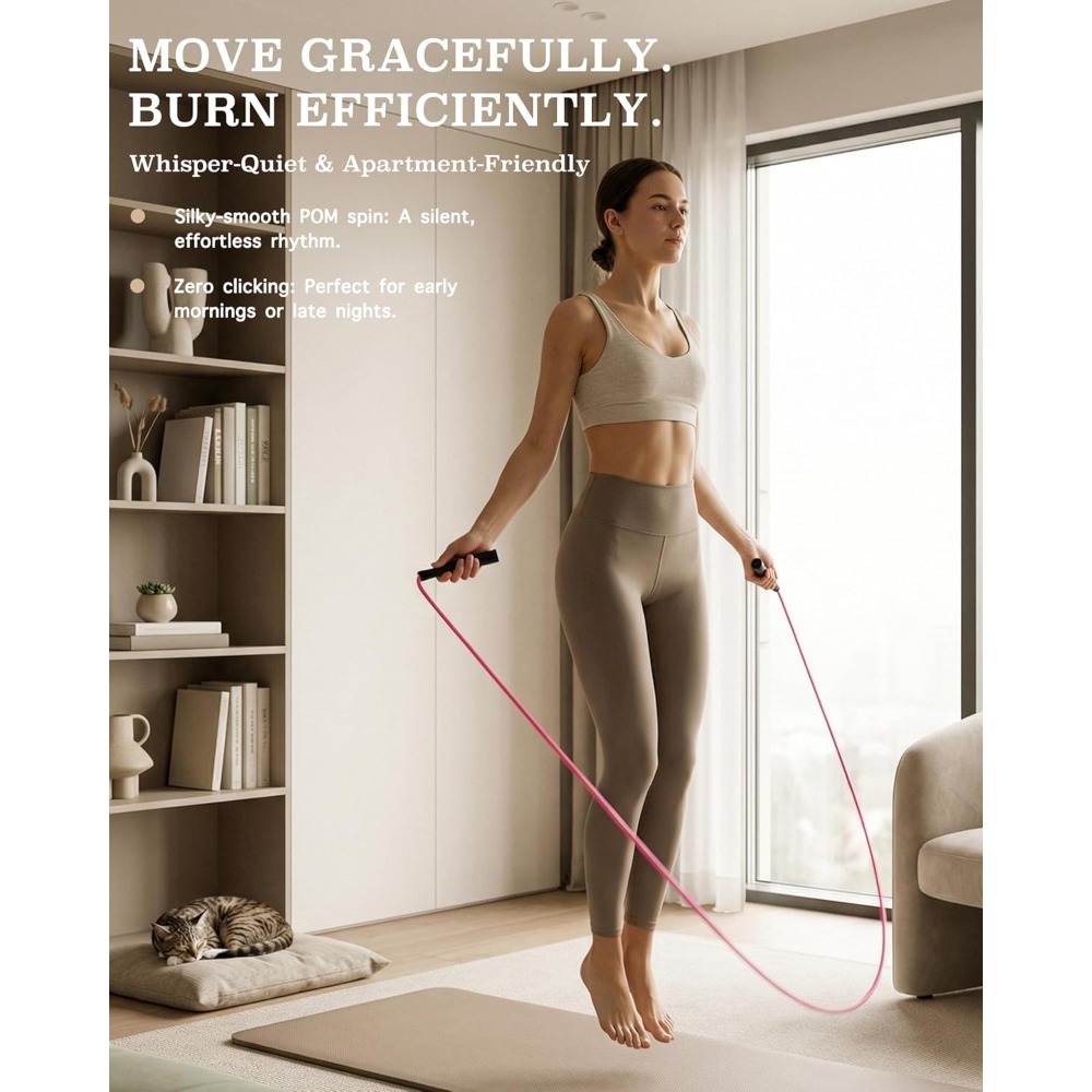 Women's Silent Jump Rope for F - Skipping Rope Pvc avis et prix