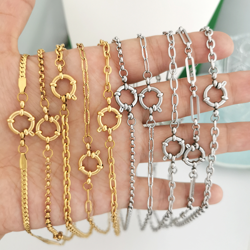 Spring Sailor Clasp Necklace W - Battle Rope Anchor avis et prix