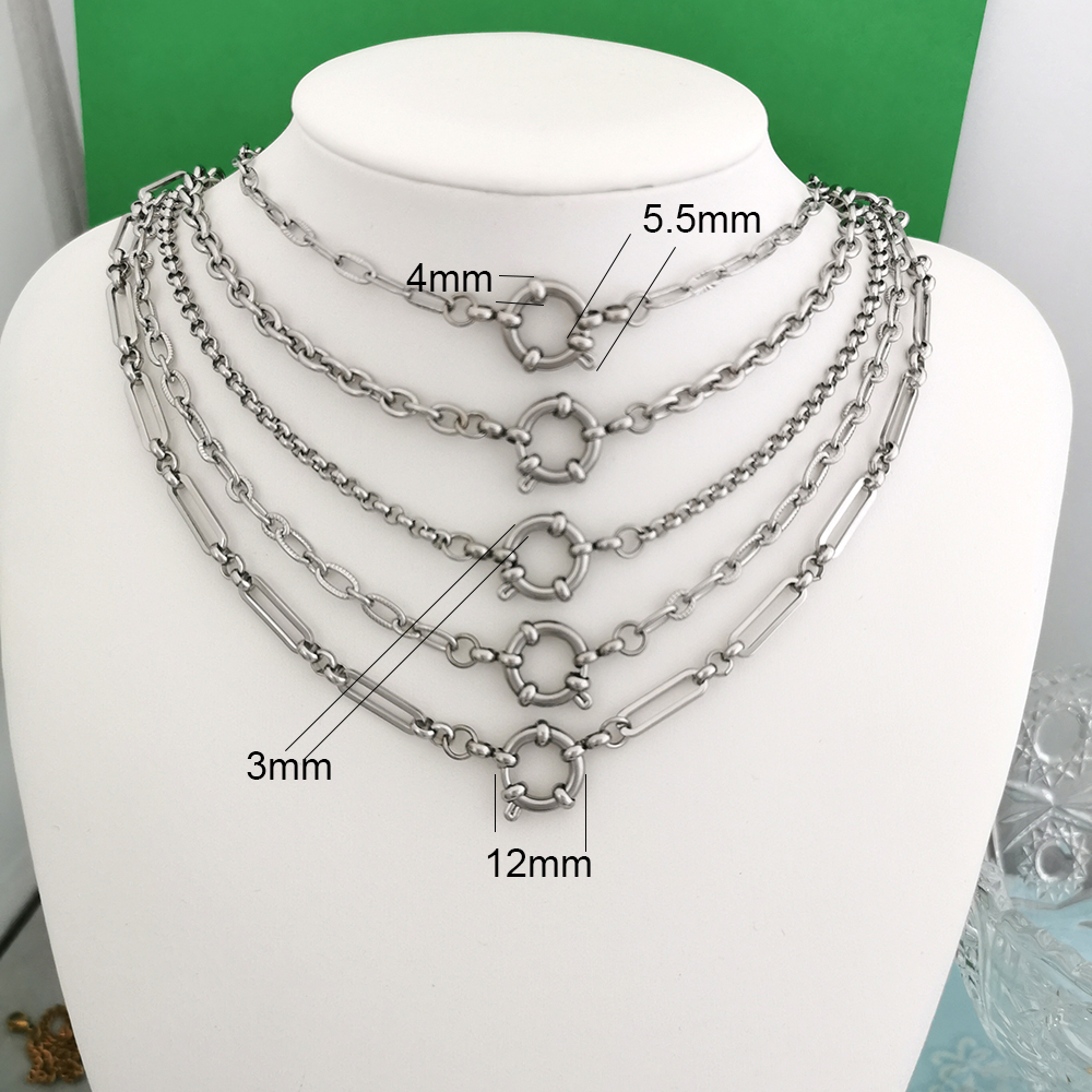 Spring Sailor Clasp Necklace W - Battle Rope Anchor avis et prix