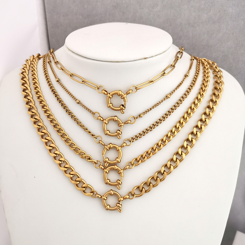 Spring Sailor Clasp Necklace W - Battle Rope Anchor avis et prix